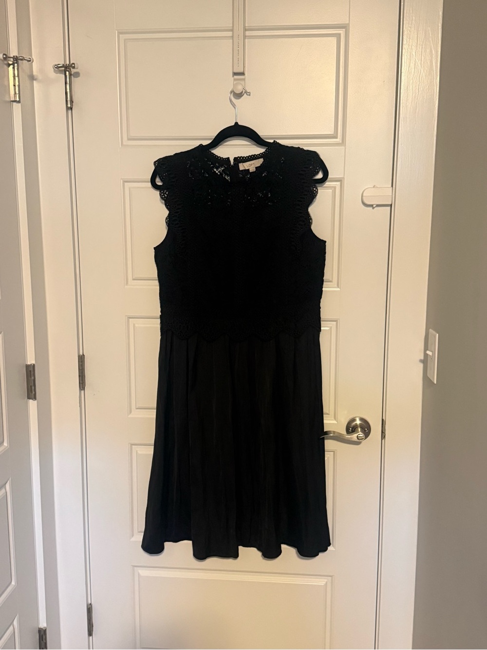 Loft Black Lace Bodice Dress